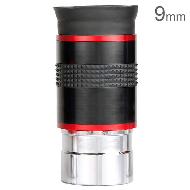 Astronomical Telescope Eyepiece 1.25 Inch 68 Degrees Wide Angle Monocular Eyepiece with Rubber Guard, 9mm