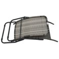 thumbnail image 3 of vidaXL Chaise Longue Pliante en Rotin Gris, 3 of 5