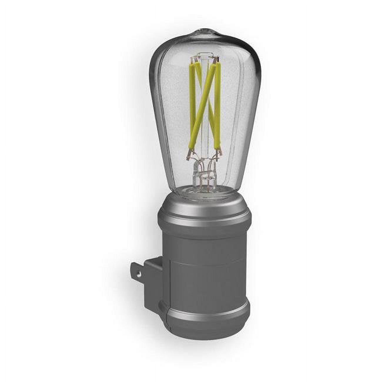 Westek 3001341 Amertac Automatique Plug-In Vintage Edison Vieilli Nickel LED Veilleuse