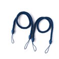 thumbnail image 1 of pitrice 2 Pièces Maison Hôtel Polyester Rideau Retenue Salon Chambre Drape Cravate Décoratif Support Ondulé Corde Décor Bleu Foncé, 1 of 9