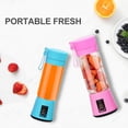 thumbnail image 2 of Mistaha 380ml Portable USB Juicer Cup Handheld Rechargeable Fruit Maker Blender 6 Blades (Green), 2 of 8