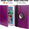 thumbnail image 2 of Case For iPad Air 2 Air 1 Cover 5th 6th 7 8 9 10.2 Funda iPad 9.7 2018 2017 Tablet Cases 360 Degree Rotating Leather Smart Coque ROSE RED iPad mini 6 2021, 2 of 6