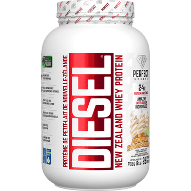 Perfect Sports - Diesel¬Æ New Zealand Whey Protein, Grass-Fed + Pasture-Raised Whey Protein Powder, Gluten-Free, Vanilla Ice Cream, 2 Lbs (908g)_en