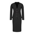 thumbnail image 4 of Ensemble Élégant pour Femmes 2 Pcs avec Jupe, Tenue de Bureau Décontractée, 4 of 6