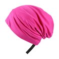 thumbnail image 1 of Casquettes de Bonnet de Voyage Unisexe Automne Chaud en Hiver Couvre-Chefs Réglables Accessoires Couleur Unie Empilage Chapeau Tricoté Rose Rouge, 1 of 7