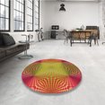 thumbnail image 4 of Ahgly Tapis Rectangulaire Lavable en Machine Intérieur Transitionnel Rouge Cramoisi, 5 Pieds x 8 Pieds, 4 of 7