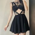 thumbnail image 1 of Fshaion Robe d'Été pour Femmes 2024 Grande Taille Printemps/ Sans Manches Robe de sous-Vêtements Ajourée Liquidation à Moins de 10!, 1 of 7