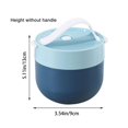 thumbnail image 3 of Oleegame 2PC Produce Storage Sealable Leakproof Soup Cup With Lid Spoon Microwave Heated Plastic Bowl For Easy Handling Blue, 3 of 6