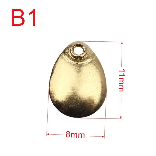 50 Pcs Fishing Spinner Rings Blades Flattie Attractor Lure Spoon Accessories