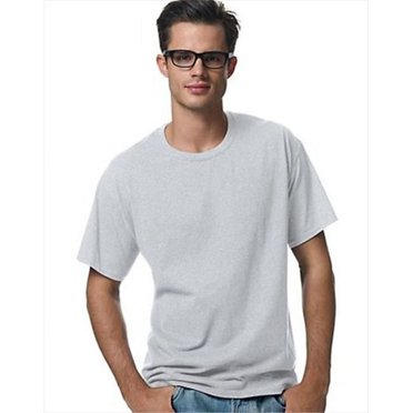 Hanes 5170 Comfortblend Ecosmart T-Shirt Col Rond pour Hommes Taille 4TG, Cendre & Gris