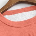 thumbnail image 4 of Hauts pour Femmes Col Rond avec Poche Épaissi en Peluche Chaud Manches Longues Hauts d'Automne pour Femmes 2023 Tendance en Liquidation, 4 of 5