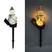 DIANWUDG Solar Christmas Decoration Lights Outdoor, Led Lights Solar Garden Decoration, Solar Pole Lights Christmas Garden Decoration Warm Light Patio