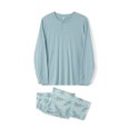 thumbnail image 3 of SUNSIOM Family Matching Christmas Pajamas, Christmas Tree Print/Solid Long-Sleeved Tops + Trousers/One-Piece Jumpsuit/Dog Clothes, 3 of 10