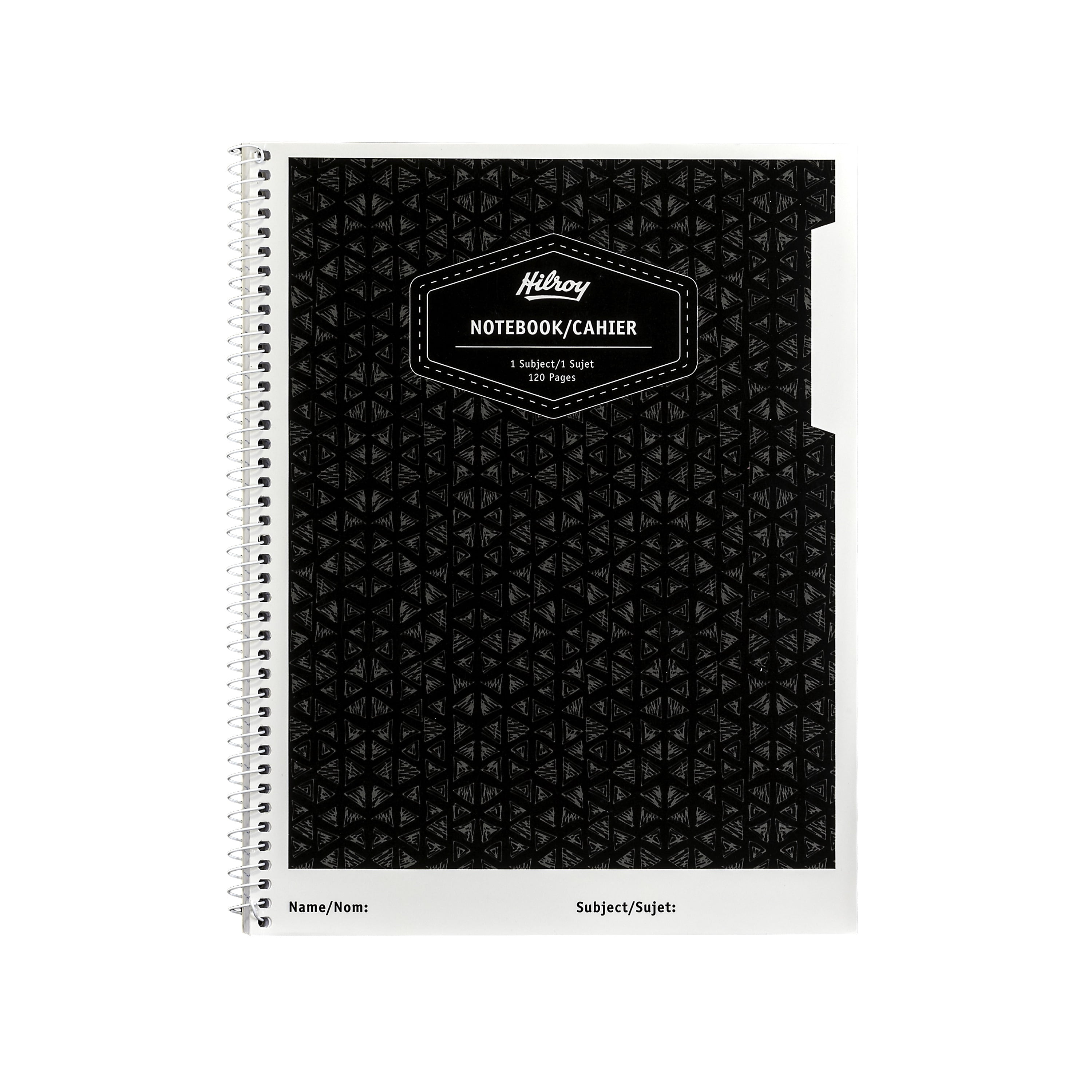 Hilroy® Core+ 1 Subject 120pg Paper Notebook, Black