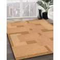 thumbnail image 3 of Ahgly Company Tapis d'Intérieur Ronds Transitionnels Orange Lavables à la Machine, 7 Pieds Rond, 3 of 7