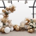 thumbnail image 4 of BeesClover Round Arch Backdrop Cover 6ft/6.5ft/7.2ft Wrinkle Resistant Machine Washable for Wedding Birthday Baby Shower Decorations, 4 of 7