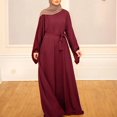 thumbnail image 1 of Abaya Longue pour Femmes, Robe Longue Musulmane, Kaftan Vintage Imprimé Floral, Maxi Islamique, Robes pour Femmes, 1 of 5