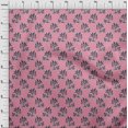 thumbnail image 3 of oneOone Organic Cotton Poplin Twill Fabric Leaves & Floral Block Printed Fabric 1 Yard 42 Inch Wide, 3 of 4