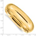 thumbnail image 3 of 14k Yellow Gold 17.45mm Hinged Bangle Bracelet, 3 of 8