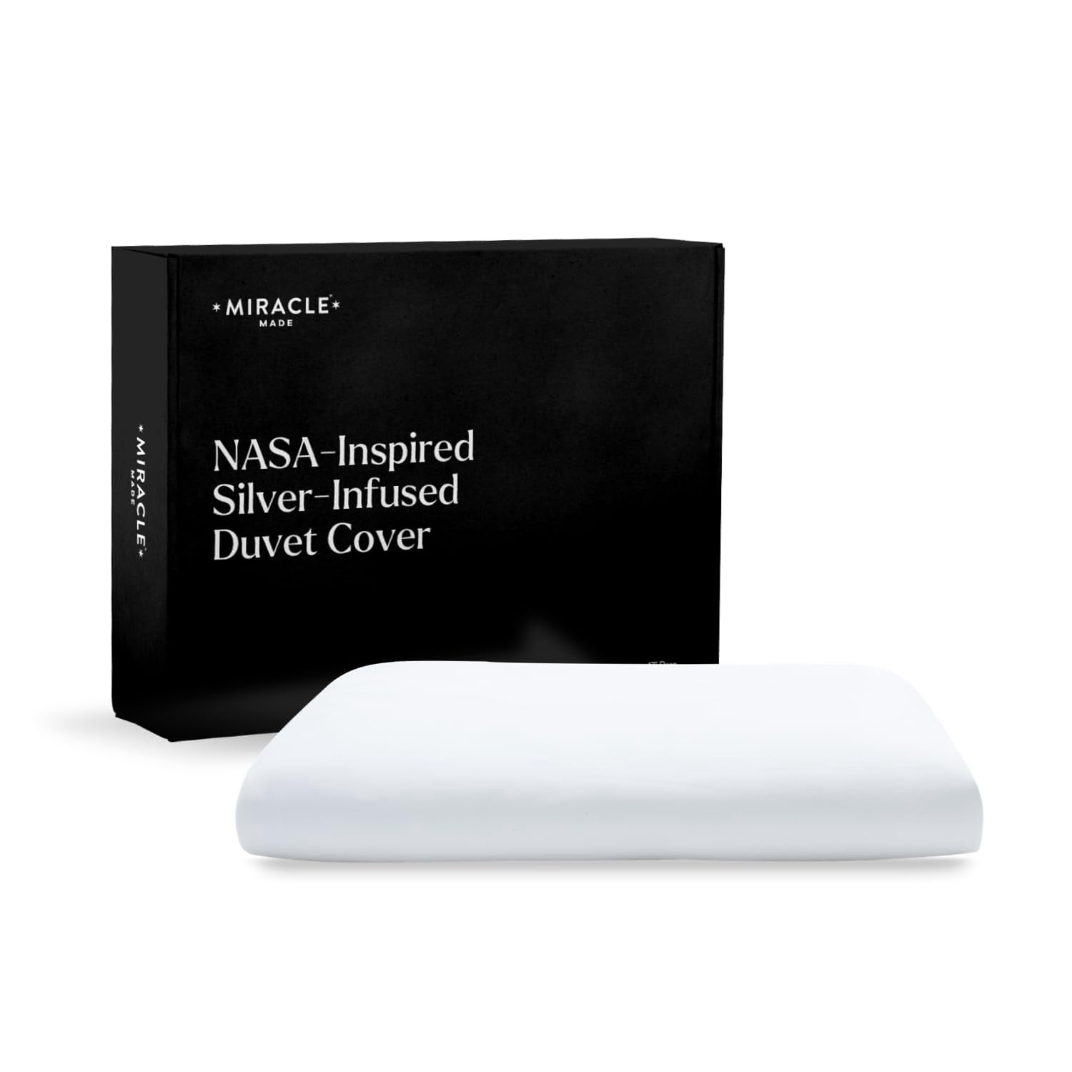 Miracle MadeÂ® Cooling Duvet Cover Stone,Full/Queen - Lyocell Silver-Infused Pet Hair Resistant Protector for Insert Comforter-Compatible w/Miracle Made Comforter