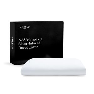 Miracle MadeÂ® Cooling Duvet Cover Stone,Full/Queen - Lyocell Silver-Infused Pet Hair Resistant Protector for Insert Comforter-Compatible w/Miracle Made Comforter
