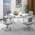 thumbnail image 4 of Gymax 2PCS Home Office PC Table Rectangular Meeting Room Table 40''x19.5'' w/ Metal Frame, 4 of 9