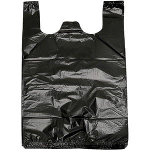 Jinsinto Sacs de cuisine épais et sac de poubelle noir avec poignées, 35Counts Sacs à poubelles, Sacs de l'entrepreneur, Pique-nique, Cuisine, Usage quotidien, Corbeille de chambre
