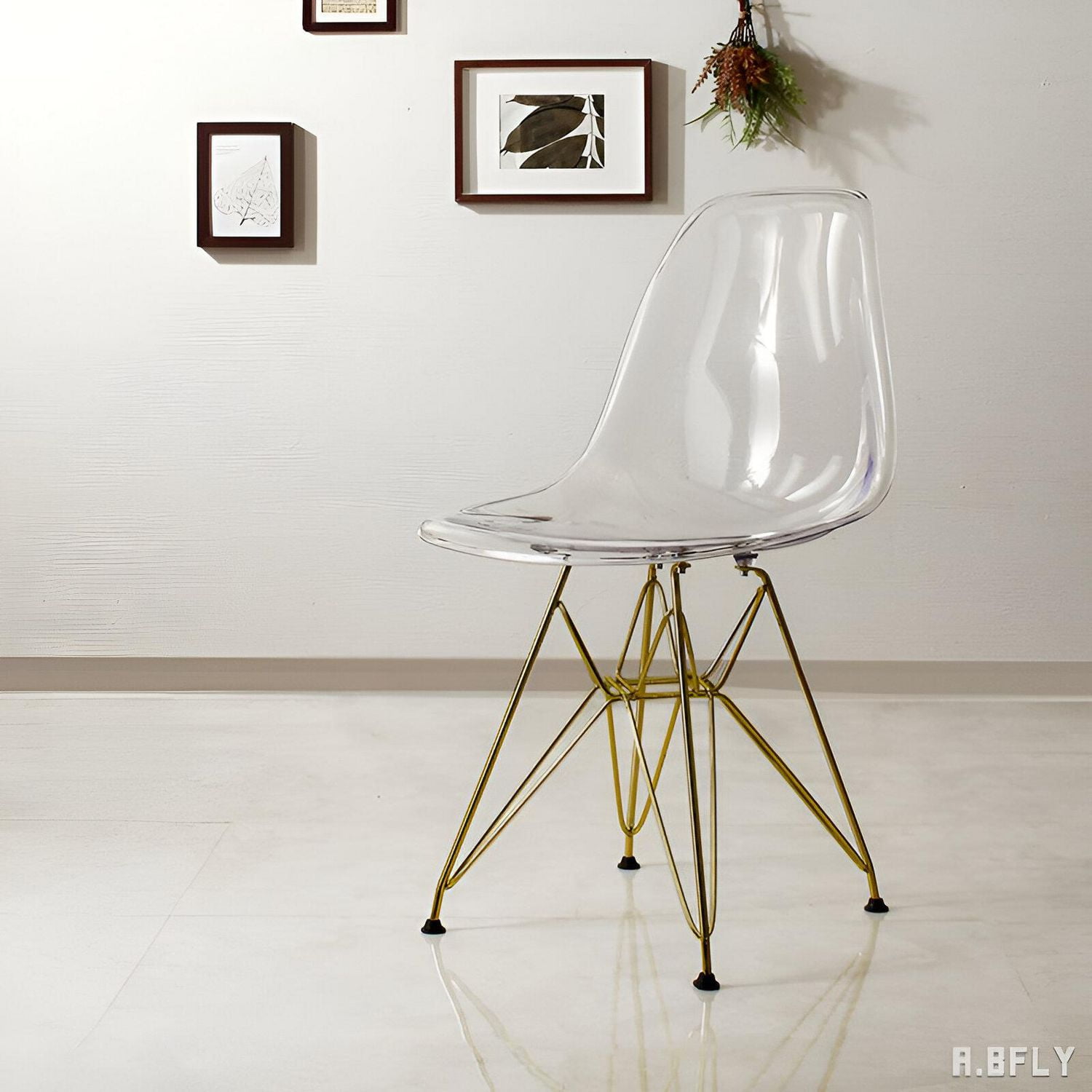 Heavenly Collection Acrylique Or Chaise Salle à Manger