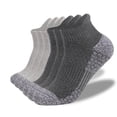 thumbnail image 3 of FhsagQ Chaussettes Chaussettes pour Femmes Filet de Pêche pour Femmes Lot de 6 Chaussettes Épaissies à Base de Serviette Chaussettes de Randonnée pour Absorber la Sueur Mi-Mollet Chaussettes de Sport de Course Chaussettes pour Femmes Chaussettes Ouvertes à l'Entrejambe pour Femmes Robe Argent P, 3 of 3
