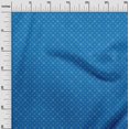 thumbnail image 3 of oneOone Viscose Chiffon Medium Blue Fabric Asian Block Floral Sewing Craft Projects Fabric Prints By Yard 42 Inch Wide, 3 of 4