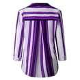 thumbnail image 4 of Simua Chemises pour Femmes Mode Décontractée Coupe Ample Manches Longues Boutonnée Blouse Légère à Col, 4 of 5