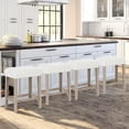 thumbnail image 2 of Costway Counter Height Bar Stools Set of 4 with Rubber Wood Legs Footrest Modern for Home, 2 of 9