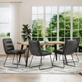 thumbnail image 4 of Homy Casa 5 Piece Dining Room Set - Rectangular Dining Table and 4 Industrial Side Chairs for 4 Person, 4 of 12