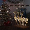 thumbnail image 1 of vidaXL Acrylic Reindeer Christmas Decorations 3 pcs 120cm Multicolour, 1 of 5