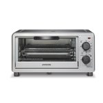 Proctor Silex Simply-Crisp™ Air Fryer Toaster Oven, 4-Slice Capacity, 275 Cu. In. Interior (1 Unit), 1200W, Silver, Model 31265