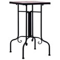 thumbnail image 2 of vidaXL Table d'Appoint en Mosaïque Céramique Terre Cuite et Blanche, 2 of 5
