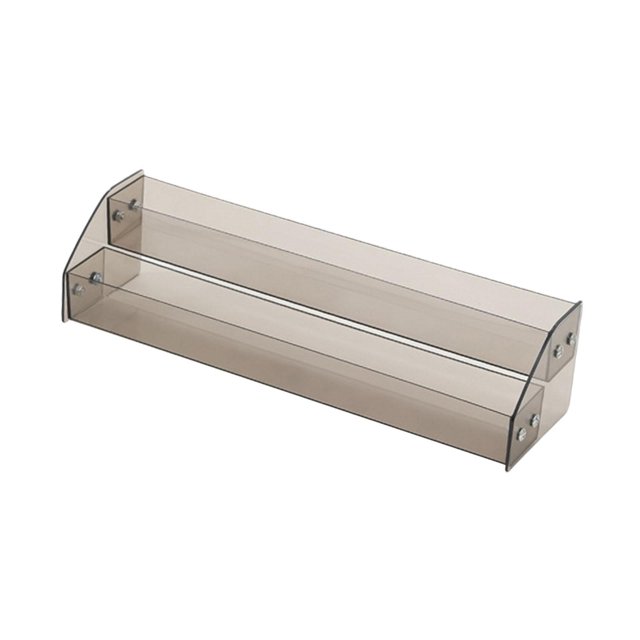 lionlar Clear Display Stand Decorative Acrylic Riser for Nail Polish Makeup Bathroom 2 Tier