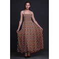thumbnail image 4 of Bimba Robe à Bretelles Smockée en Georgette Imprimée d'Oiseau Moucherolle pour Femmes - Petit, 4 of 7