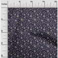 thumbnail image 2 of oneOone Polyester Spandex Navy Blue Fabric Jacobean Floral Sewing Material Print Fabric By The Yard 56 Inch Wide, 2 of 5