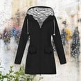 thumbnail image 1 of EGNMCR Womens Plaid Shacket Jacket, Long Sleeve Button Down Fleece Hooded Jackets, Warm Coat Women Solid Color Rain Jacket Outdoor Hooded Windproof Loose With Pocket Coat Womens jacket, 1 of 5