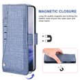 thumbnail image 3 of OnePlus 7T Pro Case, iCoverCase Genuine Leather Wallet Case Slim Fit Folio Book Design with Stand and Card Slots Flip Case Cover for OnePlus 7T Pro (Blue), 3 of 5