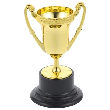 KAKOWELY 10 Pcs Trophées de Récompense Mini Trophées Mini Trophées Artisanat Jeux de Fête pour Enfants Modèles de Trophées, 3.35"X1.97"X1.81 Pouces