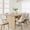 Natural Wood, variant on Bingirl 70-Inch Oval Dining Table for 6 - 8 People: Large Kitchen Table with Thick, Sturdy Wooden Base - Farmhouse Style for Kitchen, Living Room, Office (Natural Finish)