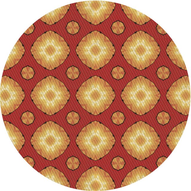 Ahgly Company Tapis d'Intérieur Lavables à la Machine, Carrés, Transitionnels, Rouges, 3 Pi Carrés