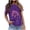 Violet, variante sur CFLVAEK T-Shirts sur le Cancer du Sein pour Femmes Coupe Ample Manches Courtes T-Shirts Décontractés d'Été Col Rond T-Shirt Cadeaux de Sensibilisation au Cancer du Sein T-Shirts L