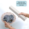 thumbnail image 4 of Plastic Wrap Dispenser with Cutter - Refillable for Cling Film, Aluminum Foil & Wax Paper, 4 of 9