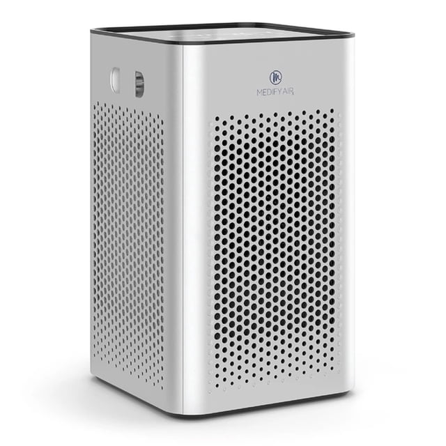 Medify Air MA-25 500 Sq Ft Compact Air Purifier w/True HEPA Filter, Silver