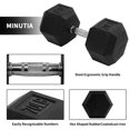 thumbnail image 3 of Signature Fitness Haltère Hexagonal Simple Équipement d'Entraînement de Force, 70 lb, 3 of 6