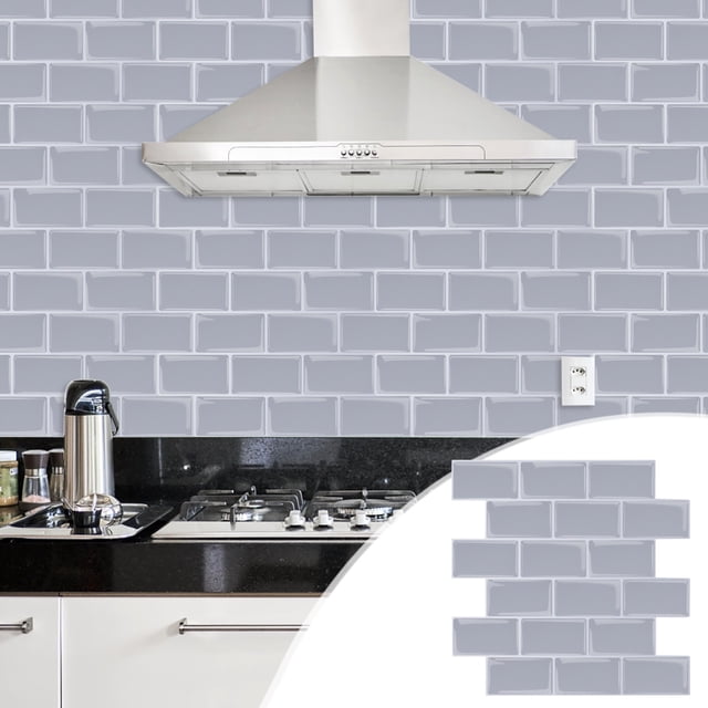 Dvkptbk Wall Stickers 3D Simulation Wall Stickers Self-stick Kitchen Bathroom Decor Home Decor on Clearance