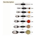 thumbnail image 2 of Rbaofujie Kitchen Accessories Magnetic Measuring Spoons Set Of 7 Stainless Steel Cooking Spoons with Measurement for Gift Measuring Dry and Liquid Ingredients Kitchen Accessories, 2 of 2